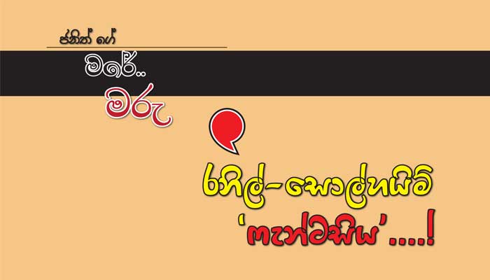 Read more about the article රනිල්-සොල්හයිම් ‘ෆැන්ටසිය’